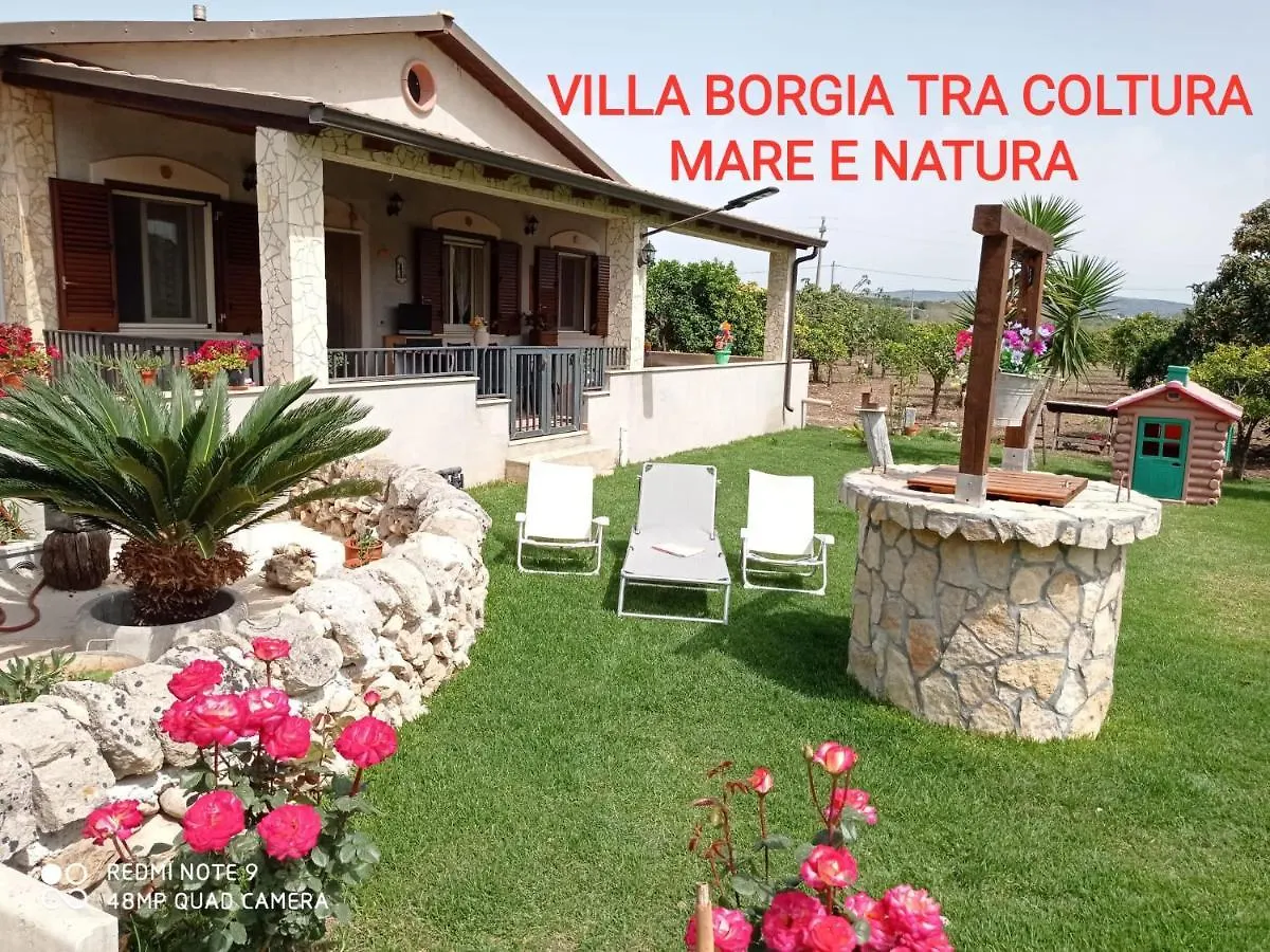 Villa Borgia Vicino Noto Rosolini Ferienhaus